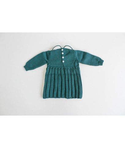 Dress with knot on the chest, wool §885