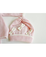 Serie Farfalline Lana - Coprifasce Con Cappellino §888