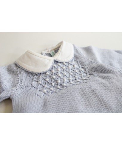 Smock Stitch Wool Series - 2 Pcs Baby Boy's Headband Cover with Shoes §892
