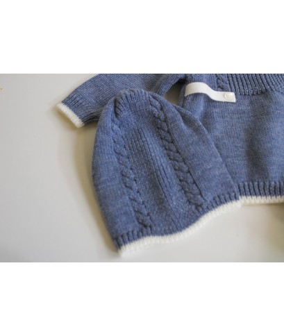 Serie Trecce Lana - Coprifasce Con Scarpette + Cappellino §894