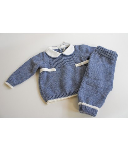 Serie Trecce Lana - Coprifasce Con Scarpette + Cappellino §894