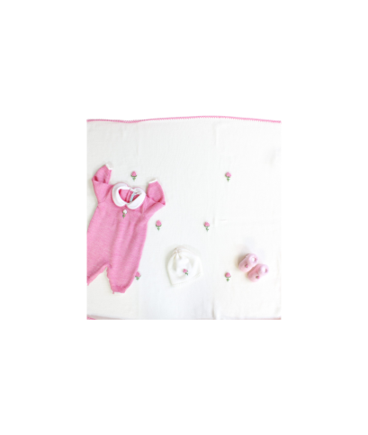 Corredo ricamo Lana Per Neonata - Tutina §918