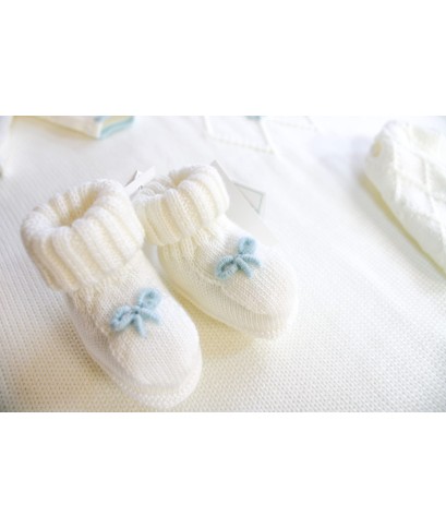 Love Knot Wool Baby Wrap Set - Baby Boy's Layette §922