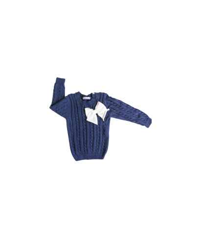 Maglioncino Con Fiocco Cotone §935