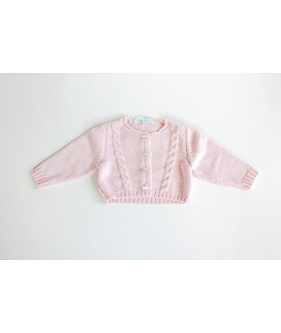 Serie Trecce Lana Per Neonata - Giacchina §1001