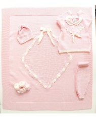 Set Fettuccia Rombo Lana taglia 1 mese en