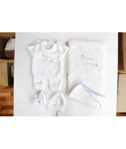 Corredo cotone Hello word coprifasce &1685