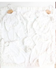Corredo cotone con pizzo coprifasce corto $1699