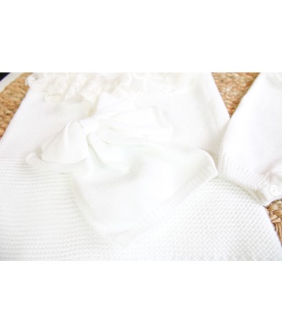 Corredo cotone pizzo Cuore tutina &1704