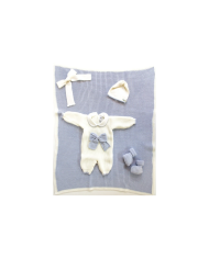 Wool Ribbon Heart Set - Baby Girl 2 Pcs Headband Cover §10