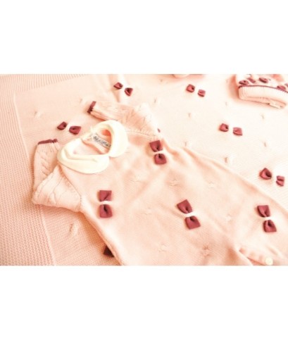 Set Papillon "Farfalline" Lana Per Neonata - Tutina §11