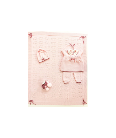 Inlaid Wool Heart Set - 2 Pcs Baby Girl Headband Cover §12