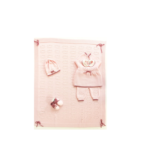 Inlaid Wool Heart Set - 2 Pcs Baby Girl Headband Cover §12