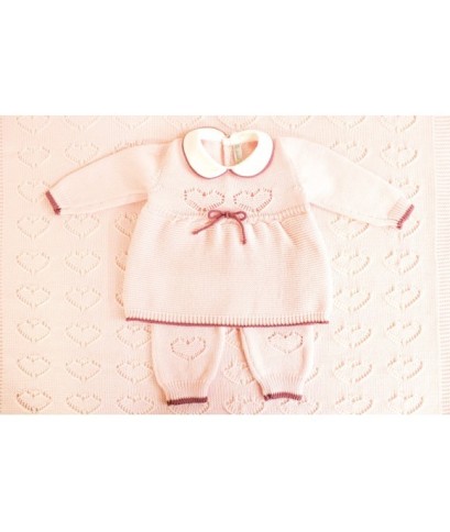 Set Cuore Intarsiato Lana - Coprifasce Femminuccia §12