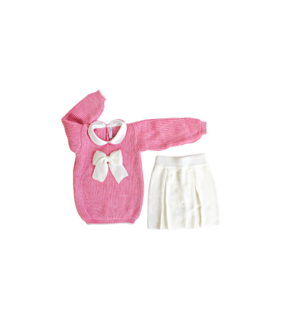 English Jersey Set Sweater + Wool Skirt §69