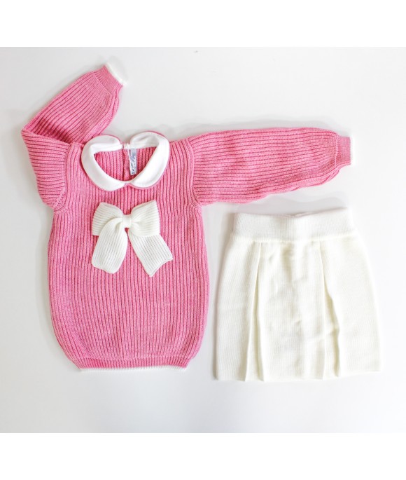 English Jersey Set Sweater + Wool Skirt §69